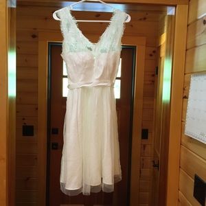 BHLDN White knee length dress